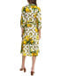 Фото #2 товара Samantha Sung Olivia Shirtdress Women's Yellow 8