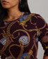 ფოტო #3 პროდუქტის Plus Size Printed Long-Sleeve Tee