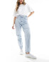 Фото #3 товара Tommy Jeans ultra high tapered mom jeans in light wash