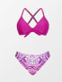 Фото #5 товара CUPSHE Women's Bikini Set with Knot, Triangle Bikini Swimsuit, Low Rise Swimwear, Two-Piece Swimsuit