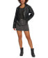 Фото #5 товара Women's Cropped Belted Moto Jacket
