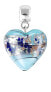 Фото #1 товара Půvabný přívěsek Ice Heart s ryzím stříbrem v perle Lampglas S29
