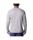 ფოტო #2 პროდუქტის Men's Gray Texas Longhorns Terminal Tackle Omni-Shade Raglan Long Sleeve T-shirt