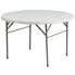 Фото #1 товара 48'' Round Bi-Fold Granite White Plastic Folding Table