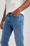 Фото #4 товара Pedro Slim Fit Dar Kalıp Normal Bel Dar Paça Jean Pantolon A8705ax23au