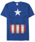 Фото #1 товара Marvel Men's Captain America Suit Costume Short Sleeve T-Shirt