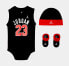 Фото #1 товара [MJ0208-023] Baby Air Jordan Bodysuit, Hat and Booties 3-PC Box Set