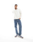 New Look soft feel crew neck jumper in off white