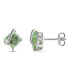 ფოტო #1 პროდუქტის Green Quartz (2 1/4 ct. t.w.) Sterling Silver, Stud Earrings