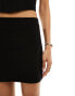 Фото #4 товара ASOS DESIGN co-ord ponte mini skirt with ribbon detail and side splits in black