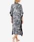 Фото #3 товара Платье Ellen Tracy Printed Caftan Zip-Front