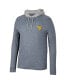 Men's Navy West Virginia Mountaineers Ballot Waffle-Knit Thermal Long Sleeve Hoodie T-shirt