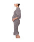 Maternity Ripe Willow Shirred Nursing Dress Black