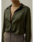 ფოტო #4 პროდუქტის Women's Sprezzatura Silk Blouse