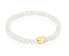 Pearl bracelet with teddy bear made of gold 1000160100