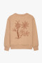 Sweatshirt with embroidered flowers - limited edition