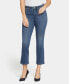 ფოტო #1 პროდუქტის Women's High Rise Slim Cropped Flared Stretch Denim Jeans