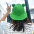 Фото #3 товара Adult Fisherman Hat Frog Fisherman Sun Hat Summer Hat Cotton Cute Frog Hat for Women