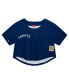 Women's Navy New York Yankees Cooperstown Collection Crop T-shirt