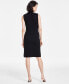 ფოტო #2 პროდუქტის Women's Houndstooth Mock Neck Sleeveless Dress