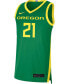 Фото #2 товара Men's 21 Apple Green Oregon Ducks Limited Basketball Jersey