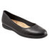 Фото #2 товара Trotters Darcey T1904-001 Womens Black Leather Slip On Ballet Flats Shoes