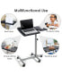 Фото #5 товара Mobile Standing Desk Height Adjustable Sit to Stand Laptop Desk