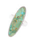 Pueblo Genuine Turquoise Sterling Silver Oval Ring