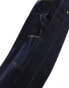 Фото #4 товара COLLUSION baggy carpenter jeans in rinse wash