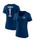 Фото #2 товара Women's Navy Chicago Bears Team Mother's Day V-Neck T-shirt