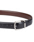 Фото #4 товара Men's Reversible Textured Stretch Casual Belt, Created for Macy's