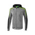 ERIMA Training Liga 2.0 Avec Hood jacket Grey Marl / Black / Green Gecko, 40 - фото #2