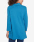 ფოტო #2 პროდუქტის Petite Split Cowl Neck Solid Textural Knit Top