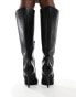 Фото #3 товара ASOS DESIGN Wide Fit Charm heeled knee boot in black