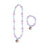 Фото #1 товара Набор из ожерелья и браслетов Disney Princess Фиолетовый бирюзовый 2 Предметы