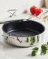 Фото #2 товара SteelShield C-Series Tri-Ply Clad Nonstick Saute Pan with Lid and Helper Handle, 5-Quart, Silver