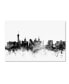 Фото #1 товара Michael Tompsett 'Las Vegas Nevada Skyline B&W' Canvas Art - 22" x 32"