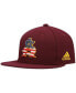 Фото #2 товара Men's Maroon Arizona State Sun Devils Patriotic On-Field Baseball Fitted Hat