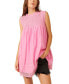 ფოტო #1 პროდუქტის Women's Shea Smocked-Yoke Lace-Hem Dress