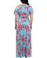 Women's Vienna Kimono Sleeve Long Maxi Dress Cherry Blossom Print, Small - фото #2