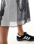 Basic Pleasure Mode joan of arc mesh midi skirt in grey