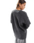 Фото #4 товара Cotton On oversized cardigan in charcoal marl