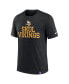 Фото #3 товара Men's Heather Black Minnesota Vikings Blitz Tri-Blend T-Shirt