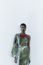 Фото #8 товара Платье асимметричного кроя с принтом — zw collection ZARA