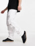 Фото #3 товара ASOS DESIGN baggy jeans with heavy rips in white