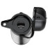 alfi 0837205250 - Carafe - 2.5 L - Black,Stainless steel - Stainless steel - Round - Flip-top lid
