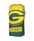 Фото #3 товара Men's Green Green Bay Packers Colorblock Mesh V-Neck Tank Top and Shorts Set