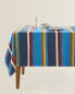 Striped cotton tablecloth