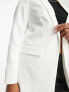 Pieces Petite tailored blazer in white
