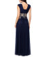 ფოტო #2 პროდუქტის Women's Embroidered V-Neck Gown